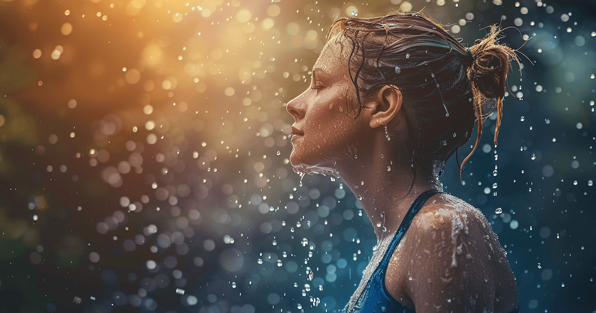 Person taking a cold shower for recovery to boost fitness performance